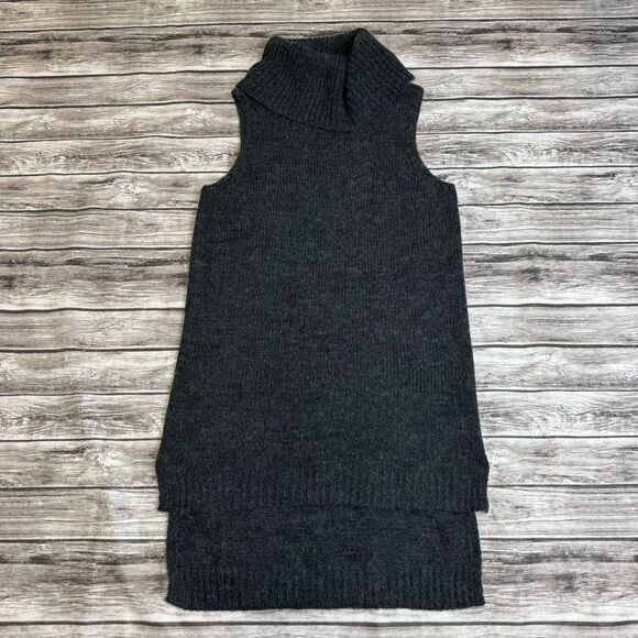 Derek Heart Women's Grey Gray Cowl Neck Sleeveless Hi Low Sweater M Med Medium - Picture 10 of 11